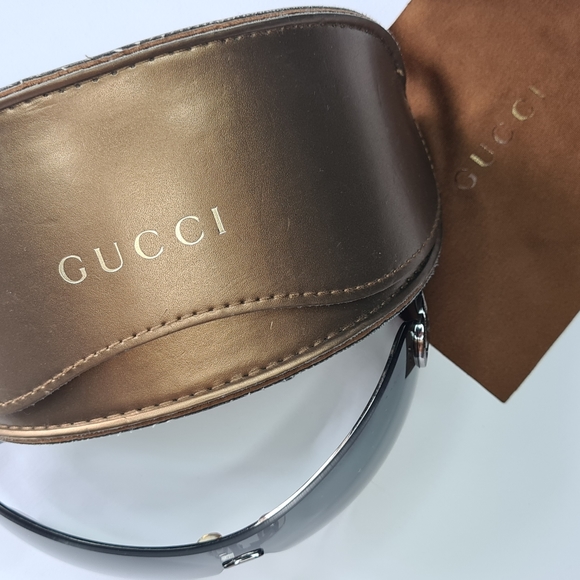 SOLD Gucci Authentic Black Grey Designer Sunglasses - Picture 7 of 16
